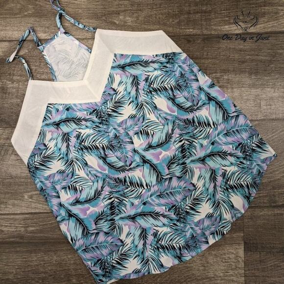 Diukai V Neck Tropical Racerback Tank Top Size S - Picture 1 of 2